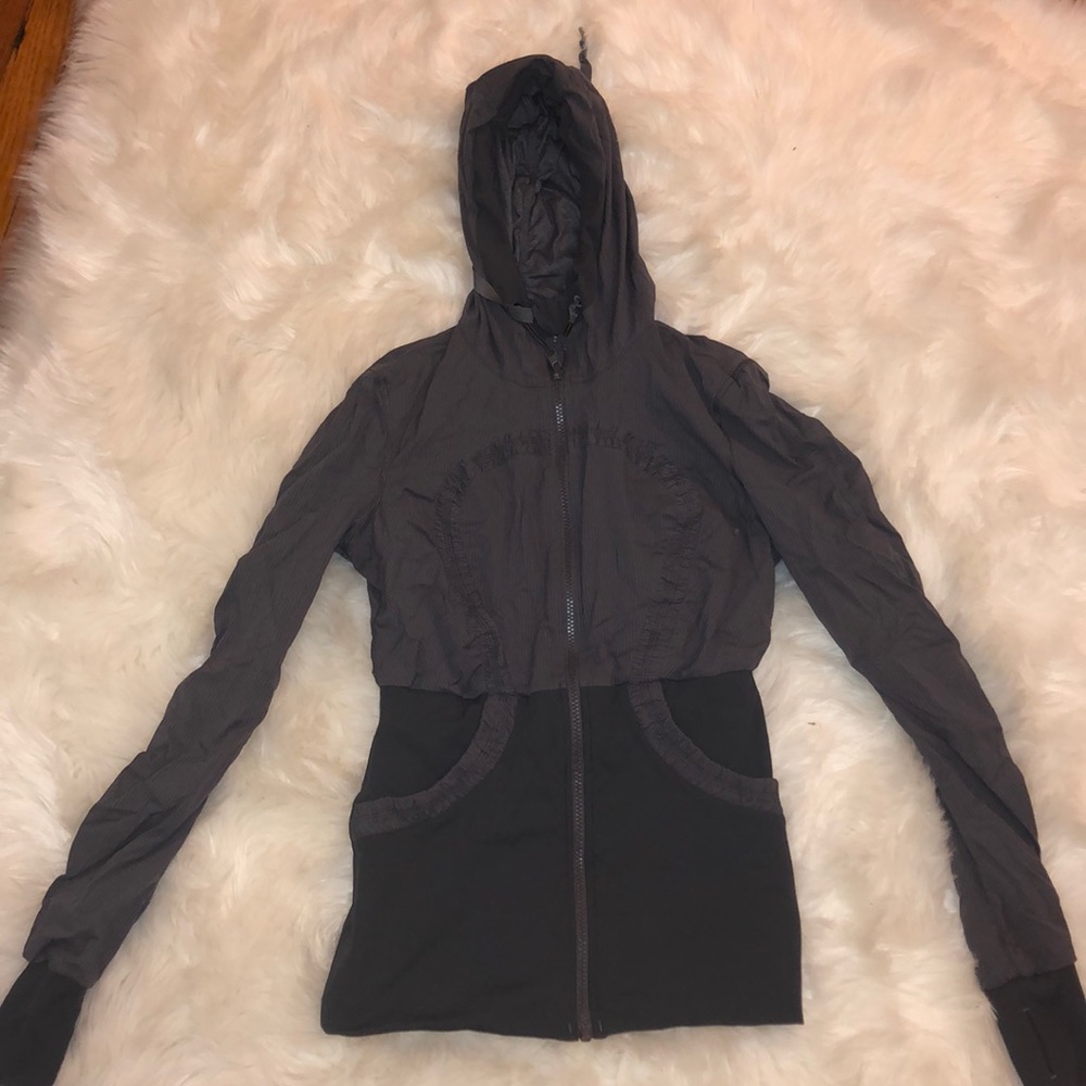 Gray Lululemon zip up jacket